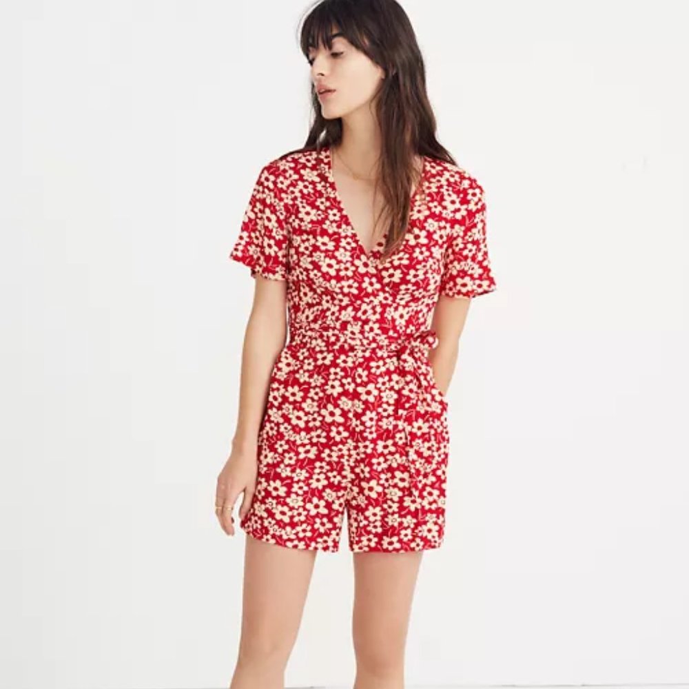 Madewell Wrap Front Romper
